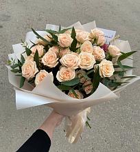 Букет Кремовые розы Латте в Арзгир